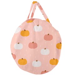 Pumpkin Pattern Halloween 20240926 160345 0000 Giant Round Zipper Tote by Safari