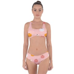 Pumpkin Pattern Halloween 20240926 160345 0000 Criss Cross Bikini Set by Safari