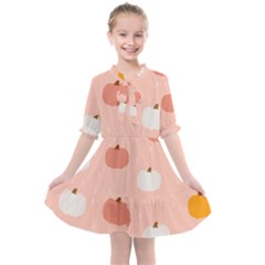 Pumpkin Pattern Halloween 20240926 160345 0000 Kids  All Frills Chiffon Dress