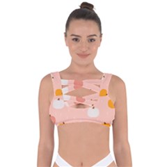 Pumpkin Pattern Halloween 20240926 160345 0000 Bandaged Up Bikini Top by Safari