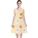 Pumpkin and boo crew halloween  V-Neck Midi Sleeveless Dress  View1