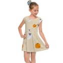 Pumpkin and boo crew halloween  Kids  Cap Sleeve Dress View1