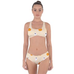 Pumpkin And Boo Crew Halloween  Criss Cross Bikini Set by Safari