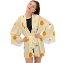 Pumpkin and boo crew halloween  Long Sleeve Kimono View1