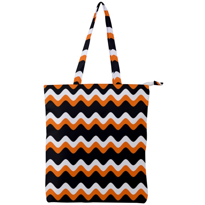 Halloween Wavy 20240926 161241 0000 Double Zip Up Tote Bag