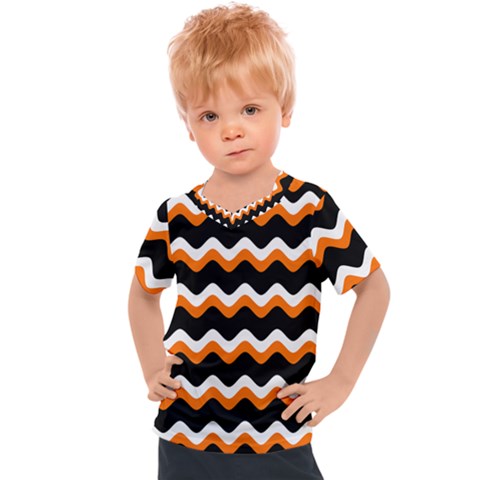 Halloween Wavy 20240926 161241 0000 Kids  Sports T-shirt by Safari