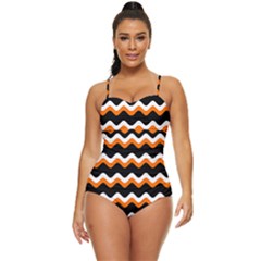 Halloween Wavy 20240926 161241 0000 Retro Full Coverage Swimsuit by Safari