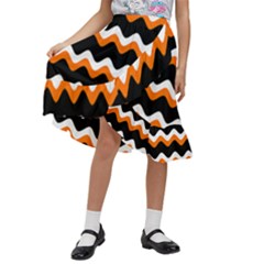 Halloween Wavy 20240926 161241 0000 Kids  Ruffle Flared Wrap Midi Skirt by Safari