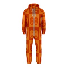 Seamless Halloween Pattern With Smiling Pumpkin 20240926 161520 0000 Hooded Jumpsuit (kids) by Safari