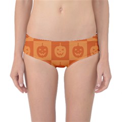 Seamless Halloween Pattern With Smiling Pumpkin 20240926 161520 0000 Classic Bikini Bottoms by Safari