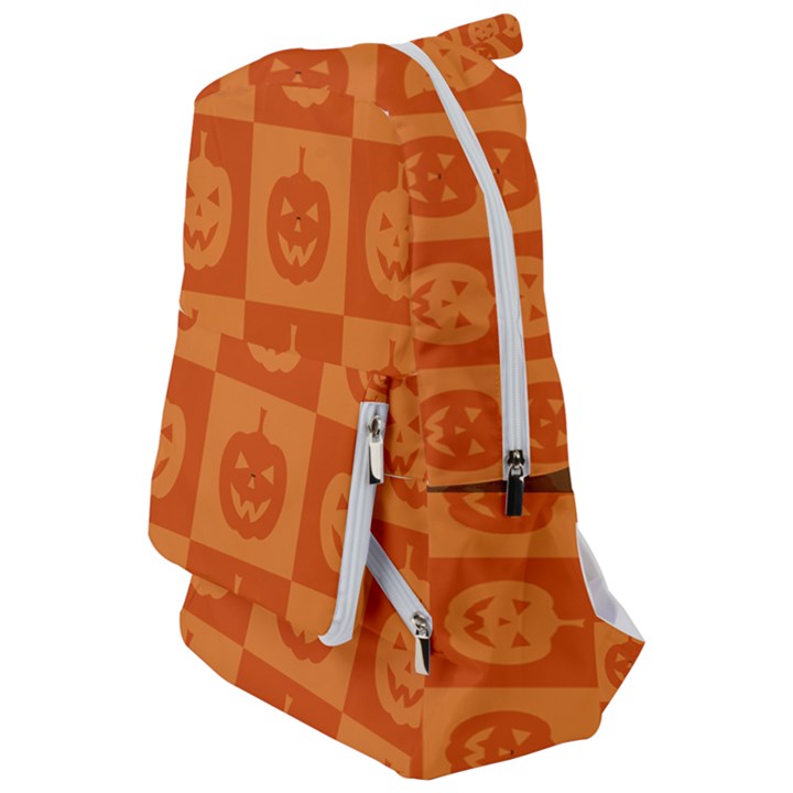 Seamless Halloween Pattern With Smiling Pumpkin 20240926 161520 0000 Travelers  Backpack