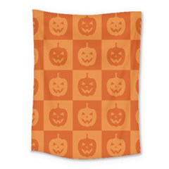 Seamless Halloween Pattern With Smiling Pumpkin 20240926 161520 0000 Medium Tapestry