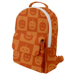 Seamless Halloween Pattern With Smiling Pumpkin 20240926 161520 0000 Flap Pocket Backpack (small) by Safari