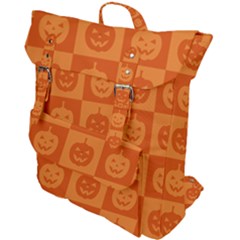 Seamless Halloween Pattern With Smiling Pumpkin 20240926 161520 0000 Buckle Up Backpack by Safari