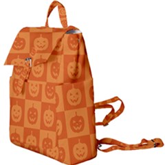 Seamless Halloween Pattern With Smiling Pumpkin 20240926 161520 0000 Buckle Everyday Backpack by Safari