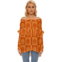 Seamless Halloween Pattern With Smiling Pumpkin 20240926 161520 0000 Off Shoulder Chiffon Pocket Shirt View1