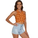 Seamless Halloween Pattern With Smiling Pumpkin 20240926 161520 0000 Backless Halter Cami Shirt View3