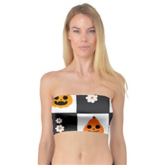 Seamless Halloween Pattern With Smiling Pumpkin 20240926 161714 0000 Bandeau Top by Safari