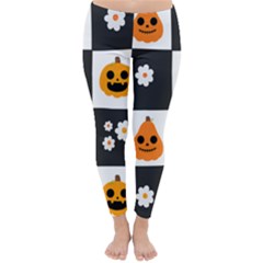 Seamless Halloween Pattern With Smiling Pumpkin 20240926 161714 0000 Classic Winter Leggings