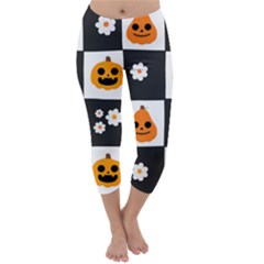 Seamless Halloween Pattern With Smiling Pumpkin 20240926 161714 0000 Capri Winter Leggings 