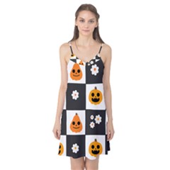 Seamless Halloween Pattern With Smiling Pumpkin 20240926 161714 0000 Camis Nightgown  by Safari