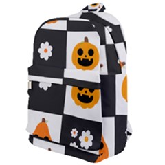 Seamless Halloween Pattern With Smiling Pumpkin 20240926 161714 0000 Classic Backpack by Safari