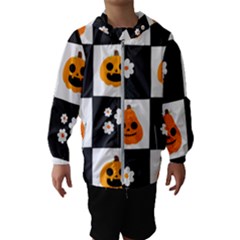 Seamless Halloween Pattern With Smiling Pumpkin 20240926 161714 0000 Kids  Hooded Windbreaker