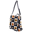 Seamless Halloween Pattern With Smiling Pumpkin 20240926 161714 0000 Crossbody Backpack View1