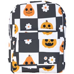 Seamless Halloween Pattern With Smiling Pumpkin 20240926 161714 0000 Full Print Backpack by Safari