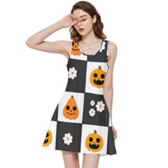 Seamless Halloween Pattern With Smiling Pumpkin 20240926 161714 0000 Inside Out Racerback Dress by Safari