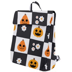 Seamless Halloween Pattern With Smiling Pumpkin 20240926 161714 0000 Flap Top Backpack by Safari