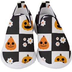 Seamless Halloween Pattern With Smiling Pumpkin 20240926 161714 0000 Kids  Slip On Sneakers by Safari