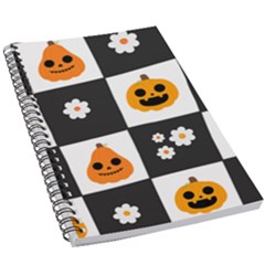 Seamless Halloween Pattern With Smiling Pumpkin 20240926 161714 0000 5 5  X 8 5  Notebook by Safari