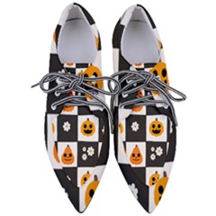 Seamless Halloween Pattern With Smiling Pumpkin 20240926 161714 0000 Pointed Oxford Shoes by Safari