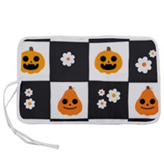 Seamless Halloween Pattern With Smiling Pumpkin 20240926 161714 0000 Pen Storage Case (s) by Safari