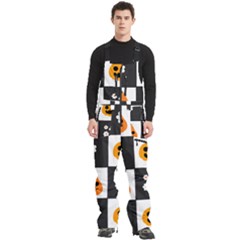 Seamless Halloween Pattern With Smiling Pumpkin 20240926 161714 0000 Men s Front Zip Ski And Snowboard Bib Pants