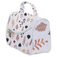 Autumn Seamless Leaves Pattern  Satchel Handbag