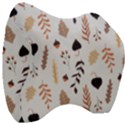 Autumn Seamless Leaves Pattern  Velour Head Support Cushion View3