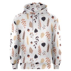 Autumn Seamless Leaves Pattern  Men s Overhead Hoodie