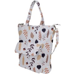 Autumn Seamless Leaves Pattern  Shoulder Tote Bag