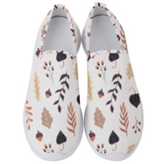 Autumn Seamless Leaves Pattern  Men s Slip On Sneakers by Safari