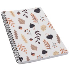 Autumn Seamless Leaves Pattern  5 5  X 8 5  Notebook