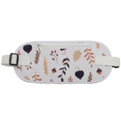 Autumn Seamless Leaves Pattern  Rounded Waist Pouch