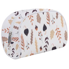 Autumn Seamless Leaves Pattern  Make Up Case (medium)