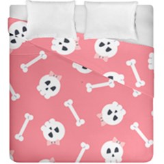 Halloween Pattern With Sculles And Bones 20240926 160927 0000 Duvet Cover Double Side (king Size) by Safari