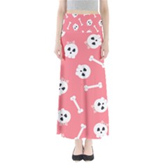 Halloween Pattern With Sculles And Bones 20240926 160927 0000 Full Length Maxi Skirt by Safari