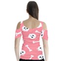 Halloween Pattern With Sculles And Bones 20240926 160927 0000 Butterfly Sleeve Cutout T-Shirt  View2