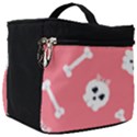 Halloween Pattern With Sculles And Bones 20240926 160927 0000 Make Up Travel Bag (Big) View1