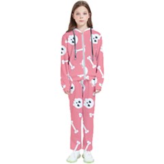 Halloween Pattern With Sculles And Bones 20240926 160927 0000 Kids  Tracksuit