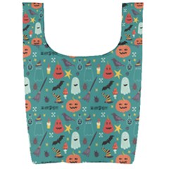 Personalized Halloween Name Any Text Foldable Shopping Bag